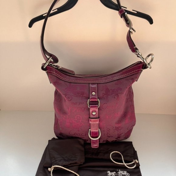 COACH TRADEMARK LOGO RARE Coach Chelsea EXC Coach Horse & Carriage LOGO VINTAGE - Picture 4 of 8